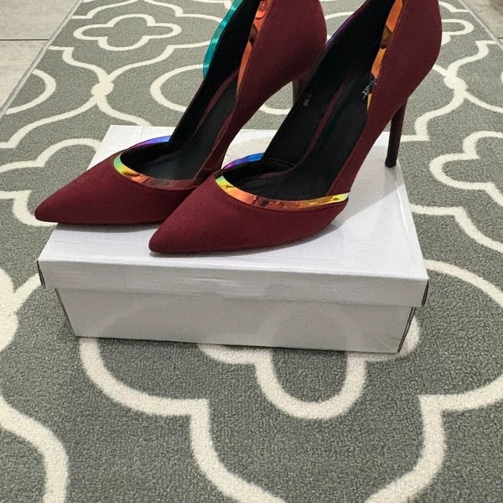 Chic Burgundy Stiletto Heels